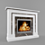 Elegant Marble Fireplace Portal 3D model small image 2