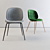 Modern GUBI Beetle Chair: Elegant Upholstered Design 3D model small image 1