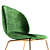 Modern GUBI Beetle Chair: Elegant Upholstered Design 3D model small image 5