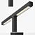 Steel Profile Streetlights, Black Finish 3D model small image 2