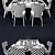 Bamax Slash Dining Set - Stylish and Functional 3D model small image 3