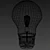 Modern Edison 18" Table Lamp 3D model small image 3