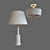 French Glass Lamp: Elegant and Timeless 3D model small image 3