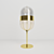 Golden Pill Table Lamp | Contemporary Murano Glass Design 3D model small image 1