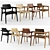 Ditta Madeira Chair: 3 Variations, 4 Wood & 3 Fabric Options 3D model small image 3