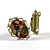 Antique-inspired Carved Ring with Gemstones 3D model small image 2