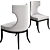 Elegant Upholstered Dining Chair 3D model small image 1