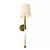 Brass Wall Sconce with Textile Shade - Art Deco Design 3D model small image 2