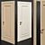 Elegant Imperiale F3 Latte Door 3D model small image 1