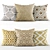 Elegant Cushion Collection 3D model small image 1