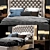 Rustic Elegance: Restoration Hardware Tufted Bed 3D model small image 2