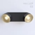 Sleek Matte Black LED Wall Light 3D model small image 1