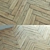 Natural Wood Parquet Flooring - Herringbone & Chevron Design 3D model small image 2