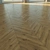 Natural Wood Parquet Flooring 3D model small image 1