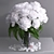 Ethereal White Peonies in Glass 3D model small image 1