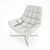Elegant Canio Leather Armchair 3D model small image 2
