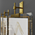 Elegant Gold Frame Set 3D model small image 2