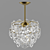 Elegant Crystal Chandelier 3D model small image 1