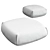 Kristalia Brioni Pouf: Chic, Versatile Seating 3D model small image 2