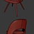 Modern Blue Chair Set: Modrest Gloria 3D model small image 3