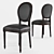 Classic French Style Dining Chair 3D model small image 1