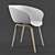 Modern Arm Chair: PP Plastic + Beechwood 3D model small image 2