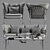 B&B Italia Erica Sofa Chair: Elegant, Modern, Poly-Sophistication 3D model small image 3