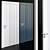 Solo Modern PL3: Versatile White Interior Door 3D model small image 1