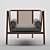 Vintage Cane Lounge Chair 3D model small image 2