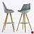 ASTING Bar Stool: Modern Comfort 3D model small image 2