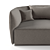 Chamfer Modular Sofa: Dynamic Design by Urquiola 3D model small image 2