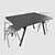 Modern Ren Dining Table & Piano Chair 3D model small image 1