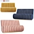 Sophia Velvet Sofa: Modern Mid-century Design 3D model small image 2