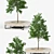 Tree Flowerbed: Green & Yellow Royalty 3D model small image 2