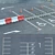 Parking Lot Builder Kit: Road Fences & Equipment 3D model small image 3