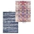 Zaire Power Loomed Blue Modern Rug 3D model small image 1