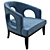 Mid-Century Elegance: Eichholtz Adam Chair 3D model small image 1