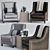 Emma Chair Set: Elegant and Versatile 3D model small image 1