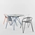 Elegant O Chair & Table Set 3D model small image 2