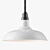 Vintage Enamel Pendant Light 3D model small image 1