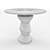 Gervason Round Marble Table 3D model small image 2