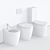 SmartB-XES Collection: GALASSIA WC with Artistic Ceramic Designs 3D model small image 3