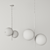 Adjustable 2-Light Pendant: Bohrer 3D model small image 3