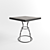 Turkish Marble Iron Table Set 3D model small image 1