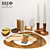 Elegant Candlescape Table Setting 3D model small image 1