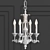 Antique-inspired Leaf Design Mini Chandelier 3D model small image 1