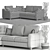 Modern Thomas 2 Corner Sofa 3D model small image 3