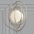 Electrum Kinetic Chandelier: Modern Orb Design 3D model small image 1