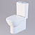 Quadro Luxe Toilet 3D model small image 1