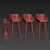 Stylish Bar Stool 3D model small image 3